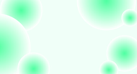Abstract background. Background with floating green bubbles.