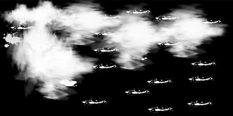 isolated on black background and The sky in the background set Distress Grain ,Simply Place illustration over any Object to Create grungy Effect  , dirty, texture for your design. vector