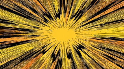 Abstract design burst pattern
