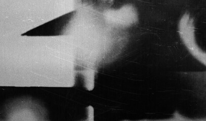 Photocopies of a black and white sheet of paper with a background or texture with grain and noise illustration