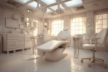 A modern white chair placed in a well-lit room, creating a minimalistic and stylish interior design.