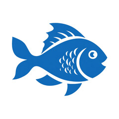 Obraz premium Fish Icon isolated on a transparent background