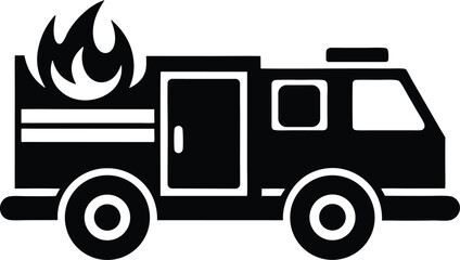 fire truck vector icon.