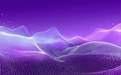 Wavy point grid, violet/white, soft glow, dreamy aesthetic