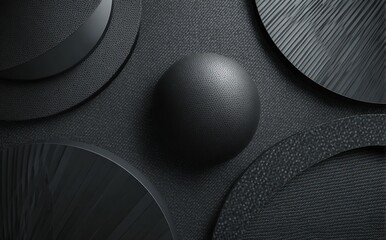 Dark textures sphere, circles, lines, and dark patterns
