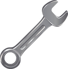 combination wrench metric rachething realistic style