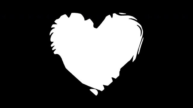 Heart text box shape in 7 colors. Copy space with organic morphing fluid animated looped borders. Suitable for mask, alpha, matte, luma. Lower thirds. Alpha channel transparent background.