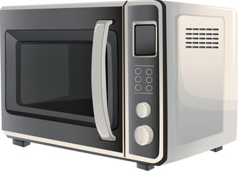 microwave kitchen appliances realistic style