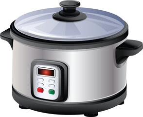rice cooker kitchen appliance realistic style