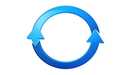 Circular loop arrow icon with modern style PNG