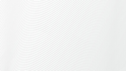 Wave texture white background. Abstract modern grey white waves and lines pattern template