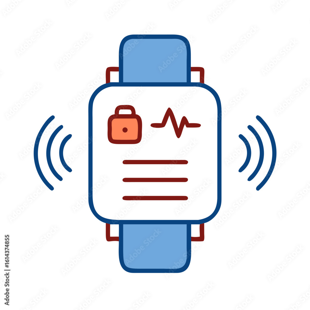 Poster modern smartwatch with advanced features, this visual highlights the integration of technology and h