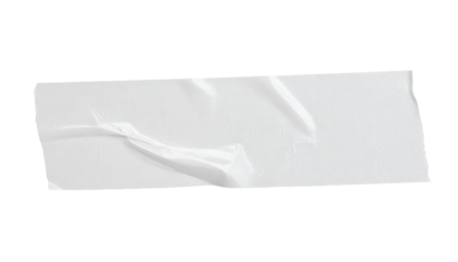 Clear adhesive tape strip isolated on white background PNG