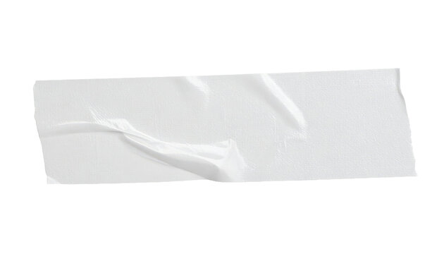 Clear adhesive tape strip isolated on white background PNG