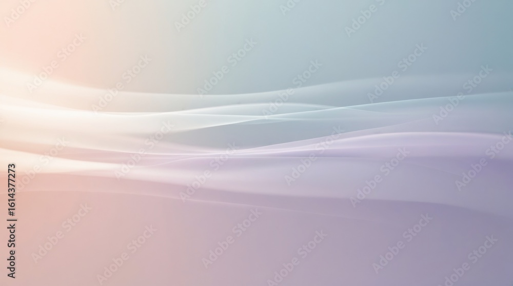 Poster abstract serenity: gentle curves and gradients blend in harmony, creating a sense of peace and tranq