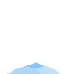 Vector illustration of blue mountain