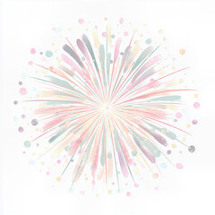 Celebrate in style with this joyful burst of abstract pastel fireworks, a vibrant and colorful explosion perfect for festive backgrounds, parties, or congratulations.
