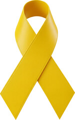 3d laço amarelo campanha setembro amarelo