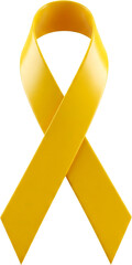 3d laço amarelo campanha setembro amarelo