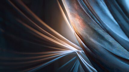 Curtain unraveling in wind