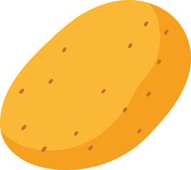 Fresh potato vector art illustration