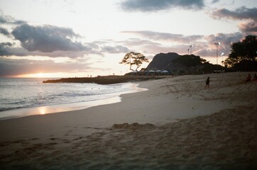 sunset at the beach