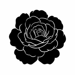 Bold black rocket silhouette icon symbolizing innovation, future progress, and ambitious technological advancement. A minimalist graphic representing launch, speed, and new beginnings.