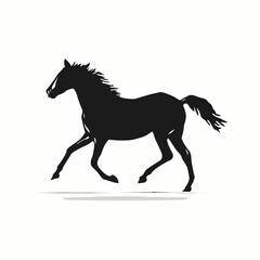 Galloping Horse Silhouette Freedom and Power in Motion