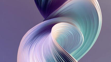 Elongated form unfolding along paper grooves with pigment buildup and chromatic fade. Illustration