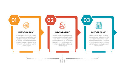 Timeline Infographic design 3 options or steps with icons. Infographic business concept Can be used for info graphics, flow charts, presentations, web sites, banners.