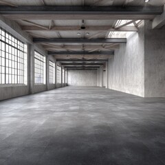 Empty Warehouse Interior