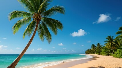 Obraz premium Tropical paradise beach scene