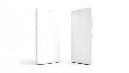 Sleek modern smartphone mockups for app developers and UI designers product showcase template