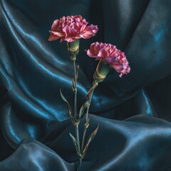 Carnations and Silk
