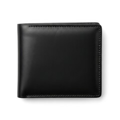 Classic black leather bifold wallet
