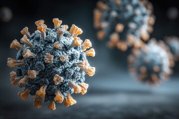 Coronavirus Microscopic View