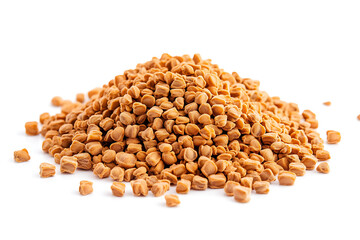 Naturally delicious fenugreek seeds spilling from a fresh pile, perfect for culinary and health inspiration