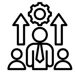 Leadership Development  Icon Element For Design
