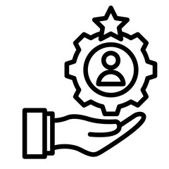 Talent Development  Icon Element For Design
