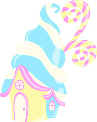 Colorful Cartoon Candy Illustration