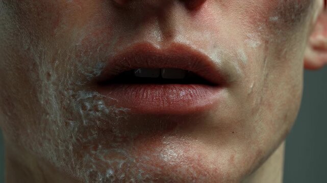 Timelapse view of digits developing frostbite showing color transition from healthy skin to black necrotic patches.