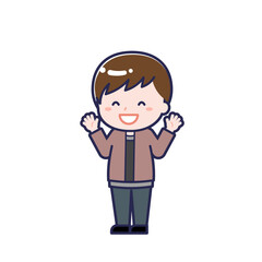 私服の10代／ななめ／男性 11