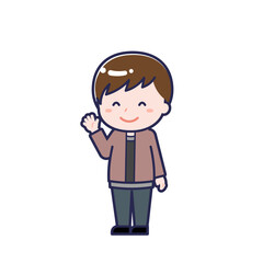 私服の10代／ななめ／男性 10