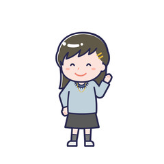 私服の10代／ななめ／女性 04