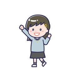 私服の10代／ななめ／女性 06