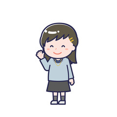 私服の10代／ななめ／女性 10