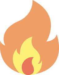 불 모양 일러스트 a fire-shaped illustration