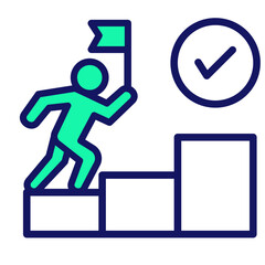 Leadership Journey  Icon Element For Design
