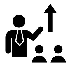 Leadership Training  Icon Element For Design
