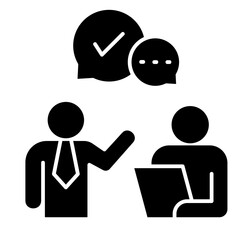 Communication Skills  Icon Element For Design
